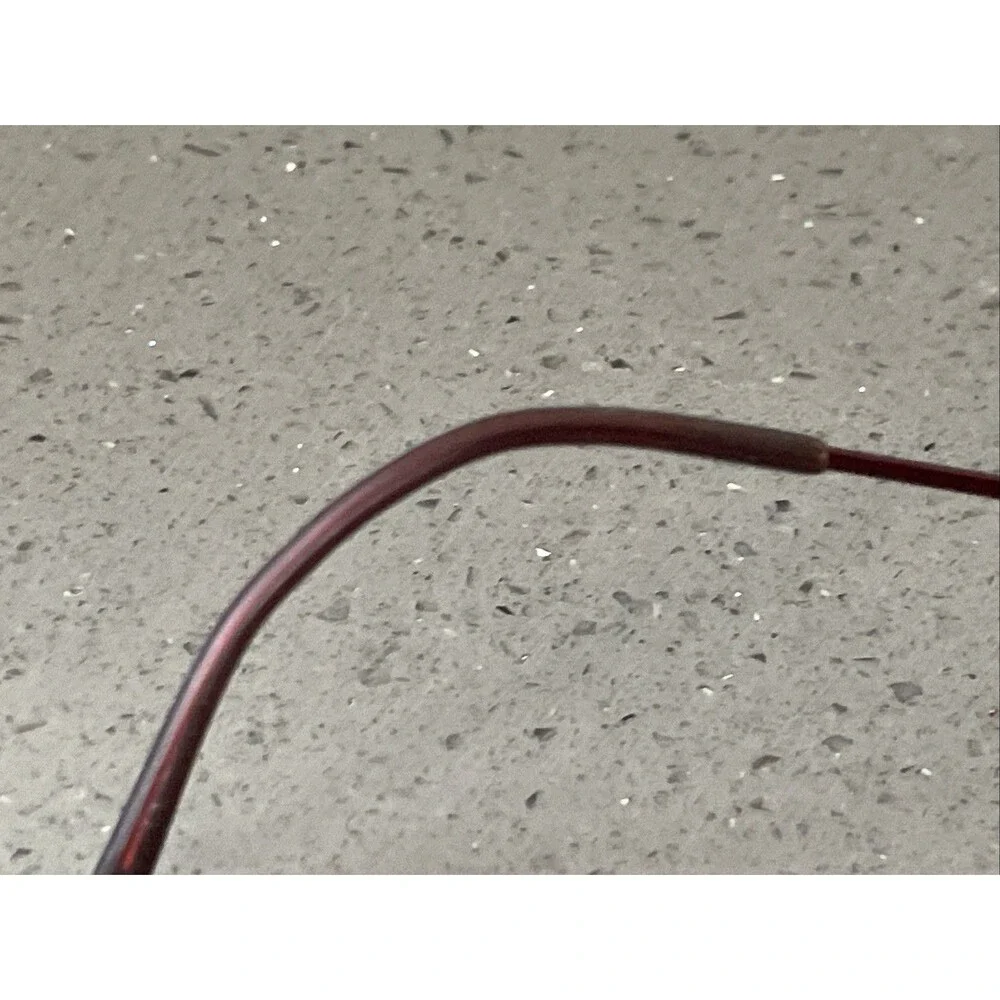 EASYCLIP Eyeglasses Frames ONLY w Sunglasses attachment 49-19-140 red full rim
